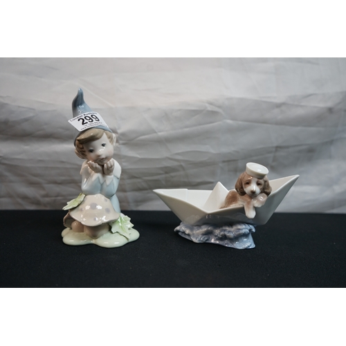 299 - Two Lladro Figurines to include 