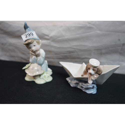 299 - Two Lladro Figurines to include 