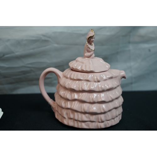 302 - Sadler Teapot and a Victorian Hand Painted jug