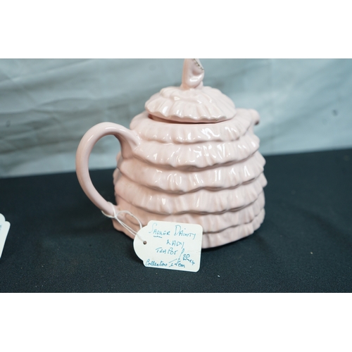 302 - Sadler Teapot and a Victorian Hand Painted jug