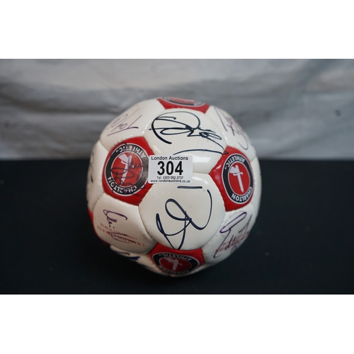 304 - Charlton Athletic Autographed Football