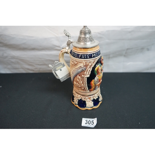 305 - Large Vintage Musical Stein