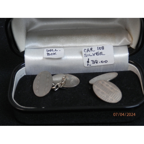 321 - Pair of Hallmarked Silver Cufflinks