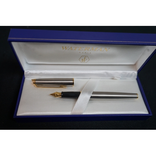 34 - Two Boxed Waterman Fountain Pens