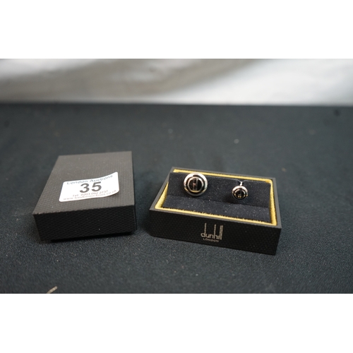 35 - Unused Boxed Pair of Dunhill Cufflinks