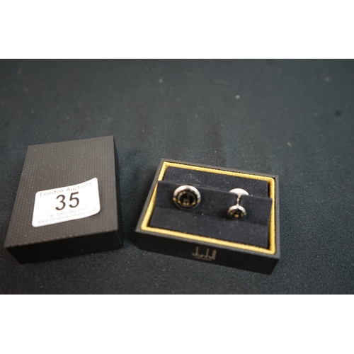 35 - Unused Boxed Pair of Dunhill Cufflinks