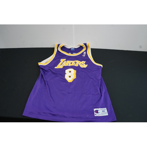 373 - LA Lakers Jersey Size XL Printed Bryant