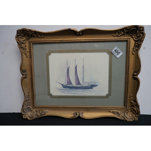 400 - framed Sailing boat print by Joel Kirk