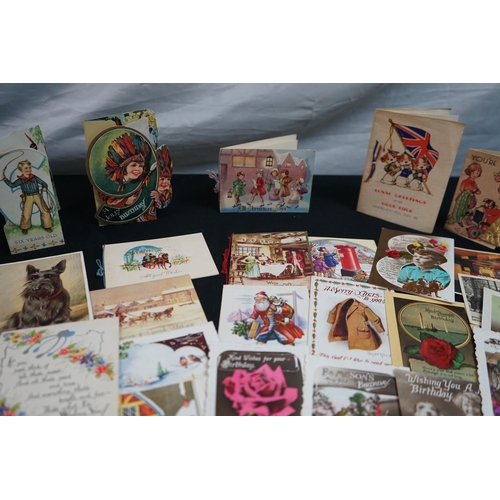 41 - Tin of Early 20th Century Postcards