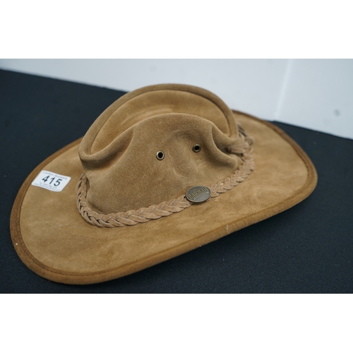 415 - AUASTRALIAN Barmah Leather Hat