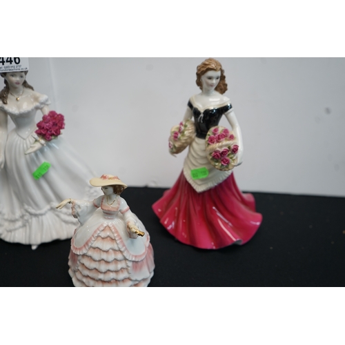 446 - Good lot of Royal Worcester lady Figurines