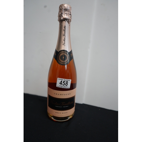 458 - Bottle of brut rose champagne