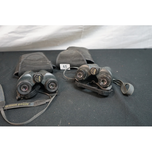 65 - Nikon Travelite EX Binoculars (Two Pairs)