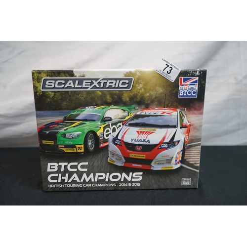 73 - Mint & Boxed Scalextriuc. BTCC Champions 2015/15 Cars