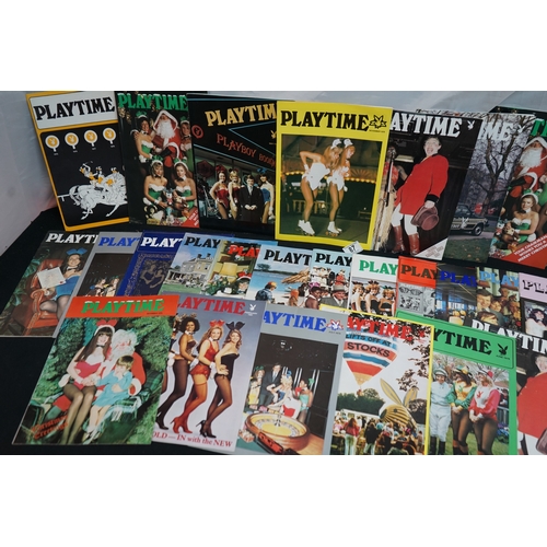 87 - Good Collection of 1970s Playboy Playtime Magazines