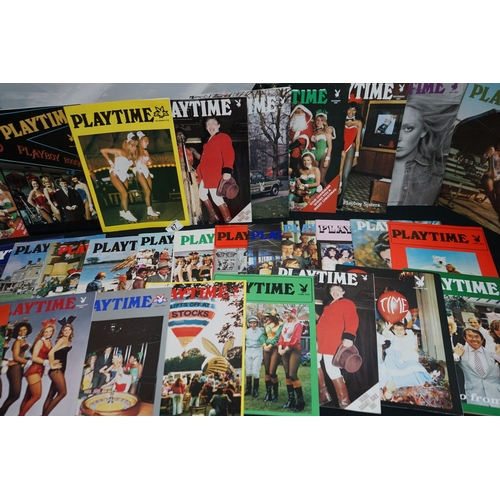 87 - Good Collection of 1970s Playboy Playtime Magazines