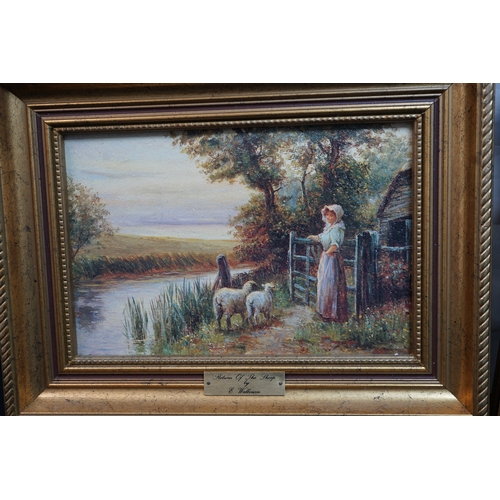 96 - Pair of Framed Reproduction Oil Paintings