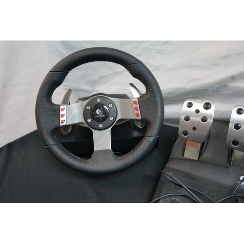 97 - Logitech G27 Racing Wheel + Pedal & Shift Boxed