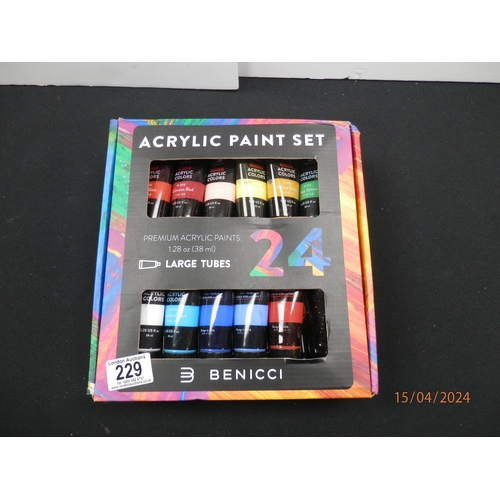 1229 - Benicci acrylic paint set