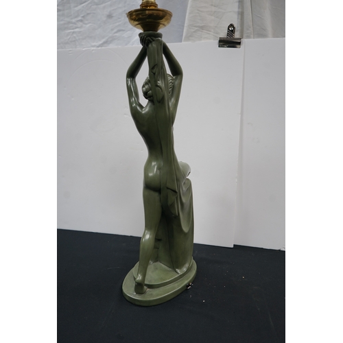 1241 - Art deco style lamp H:60cm (no lead)