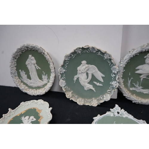 1248 - Collection of Jasperware plaques