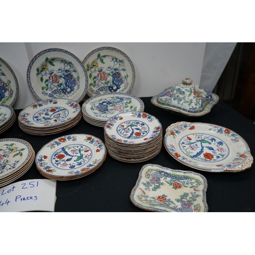 1251 - 44 pieces of Booths Pekin China