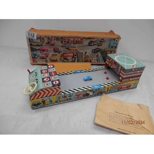 1204 - West German Arnold Spielwaren No 110 Cross Country Express Tin Plate Toy