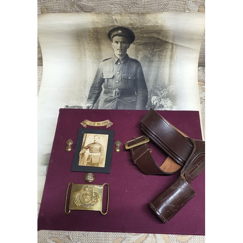 186 - Set of old Military British Army items