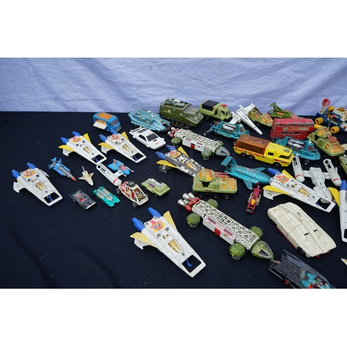 2E - A good lot of diecast toys to include James Bond Moon Buggy, UFO Interceptor, Captain Scarlett, Thun... 