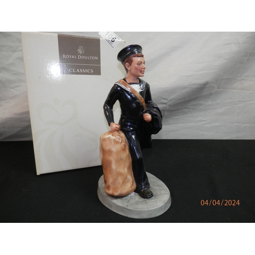 106 - Boxed Royal Doulton Classics Sailor Figurine