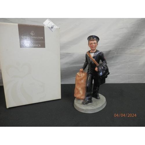 106 - Boxed Royal Doulton Classics Sailor Figurine