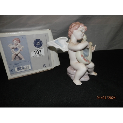 107 - Boxed Lladro Adagio Angelical Figurine