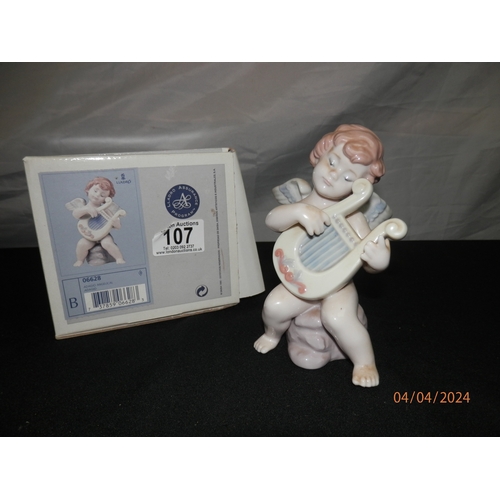 107 - Boxed Lladro Adagio Angelical Figurine