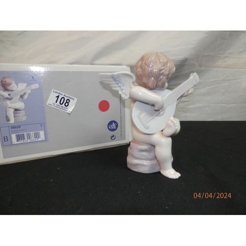 108 - Boxed Lladro Allegro Angelical Figurine