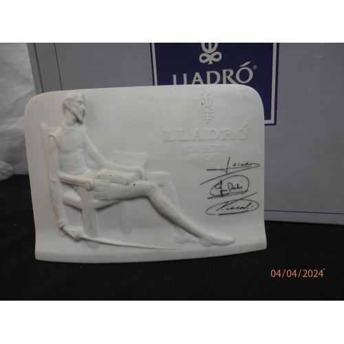 114 - Lladros Collectors Society Binder and a Signed Lladro Plaque