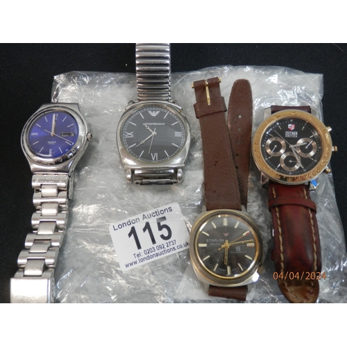 115 - Lot of Various Wrist Watches