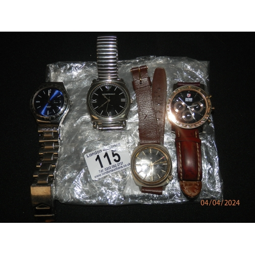 115 - Lot of Various Wrist Watches