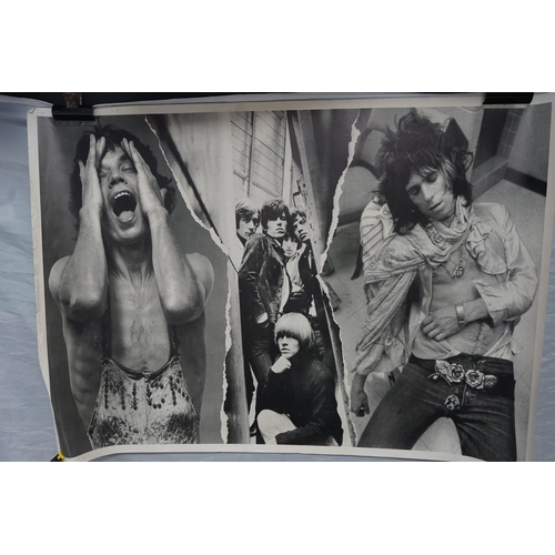 1287 - Vintage Rolling Stones Then and Now Poster