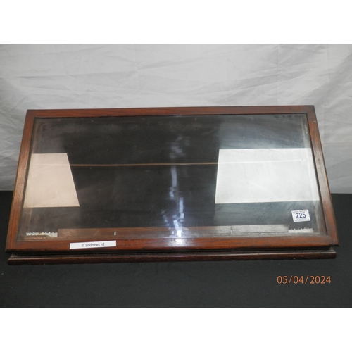 225 - Large Glazed Tea Spoon Display Case 74cm x 30cm