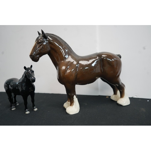 385 - two Beswick horse Figurines