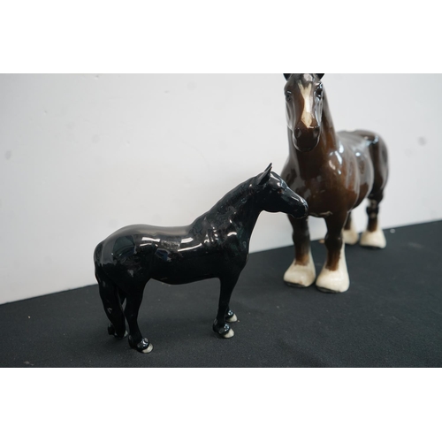 385 - two Beswick horse Figurines