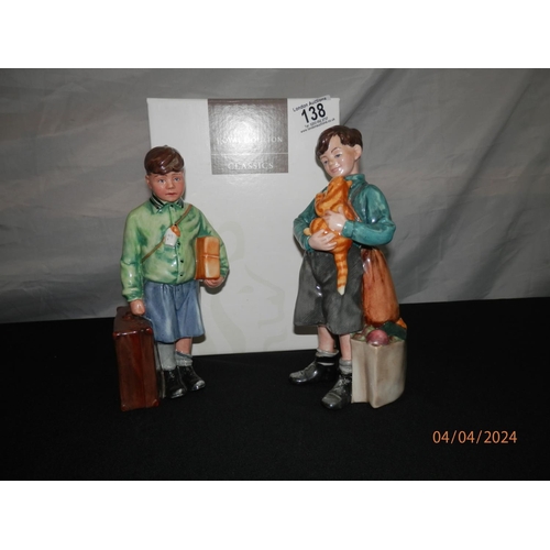 138 - Limited Edition Royal Doulton Figurines: The Boy Evacuee & Welcome Home