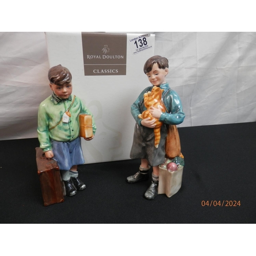 138 - Limited Edition Royal Doulton Figurines: The Boy Evacuee & Welcome Home