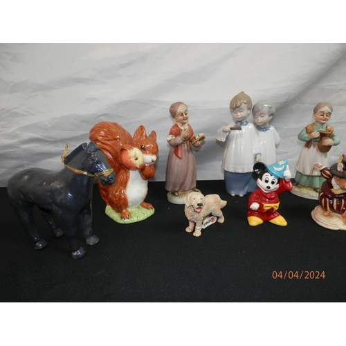 140 - Good Collection of Figurines to incl.Beatrix Potter, Disney etc