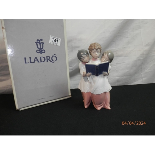 Mint and Boxed Lladro Boys Choir Figurine