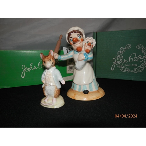 143 - Boxed Beswick Figurines: Judy and Beatrix Potter 