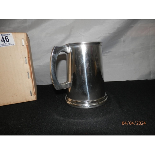 146 - Unused Boxed Pewter Tankard