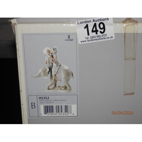 149 - Large Mint and Boxed Lladro Figurine-Hindu Children