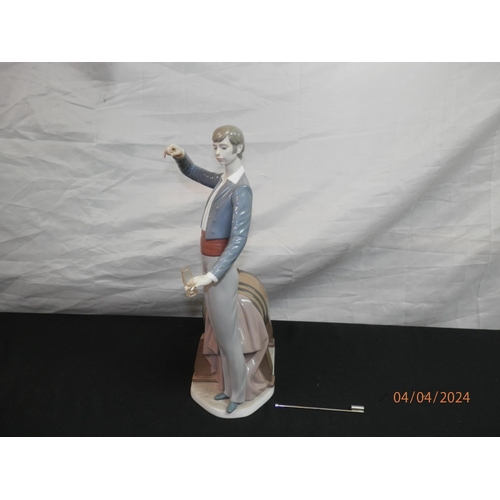 150 - Large Lladro Figurine-Wine Taster