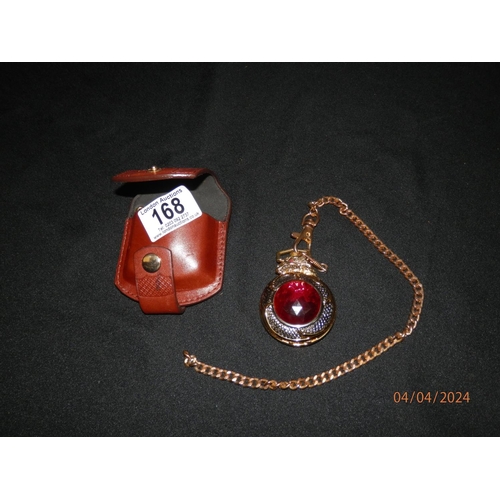 168 - Knightstone Collection Pocket Watch in Leather Case